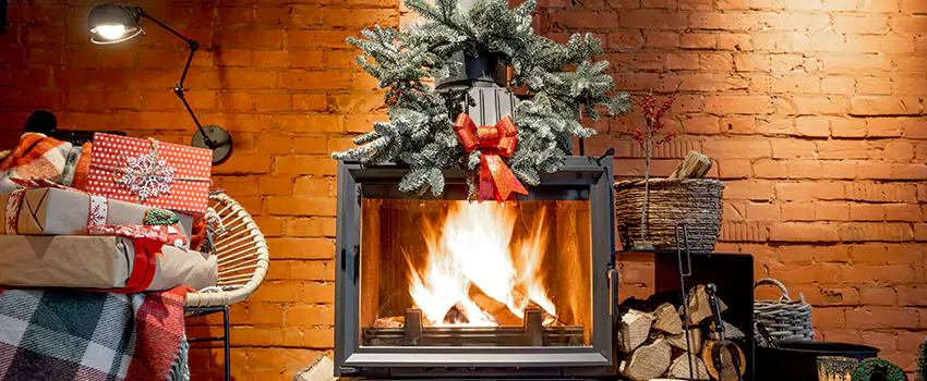 Travis Industries Linear Gas Fireplace Installation in North Canton, Ohio