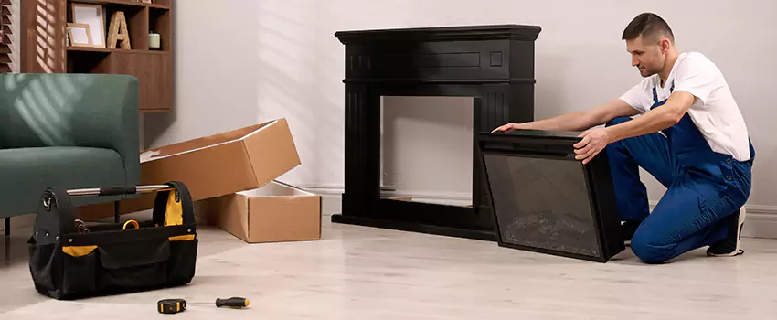 Old Rusted Metal Fireplace Repair And Replacement in North Canton, OH